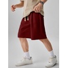 image:imageJMIERR Mens Baggy Shorts Casual Drawstring Knee Length Baggy Sweat Shorts LooseFit Y2K Raw Hem Workout ShortsBurgundy