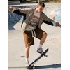 image:imageJMIERR Mens Baggy Shorts Casual Drawstring Knee Length Baggy Sweat Shorts LooseFit Y2K Raw Hem Workout ShortsCoffee