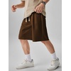 image:imageJMIERR Mens Baggy Shorts Casual Drawstring Knee Length Baggy Sweat Shorts LooseFit Y2K Raw Hem Workout ShortsCoffee