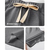 image:imageJMIERR Mens Baggy Shorts Casual Drawstring Knee Length Baggy Sweat Shorts LooseFit Y2K Raw Hem Workout ShortsDark Grey