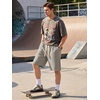 image:imageJMIERR Mens Baggy Shorts Casual Drawstring Knee Length Baggy Sweat Shorts LooseFit Y2K Raw Hem Workout ShortsGoat