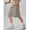image:imageJMIERR Mens Baggy Shorts Casual Drawstring Knee Length Baggy Sweat Shorts LooseFit Y2K Raw Hem Workout ShortsGoat