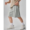 image:imageJMIERR Mens Baggy Shorts Casual Drawstring Knee Length Baggy Sweat Shorts LooseFit Y2K Raw Hem Workout ShortsGray