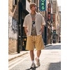image:imageJMIERR Mens Baggy Shorts Casual Drawstring Knee Length Baggy Sweat Shorts LooseFit Y2K Raw Hem Workout ShortsLight French Beige