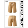 image:imageJMIERR Mens Baggy Shorts Casual Drawstring Knee Length Baggy Sweat Shorts LooseFit Y2K Raw Hem Workout ShortsLight French Beige