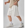 image:imageJMIERR Mens Baggy Shorts Casual Drawstring Knee Length Baggy Sweat Shorts LooseFit Y2K Raw Hem Workout ShortsWhite