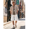 image:imageJMIERR Mens Baggy Shorts Casual Drawstring Knee Length Baggy Sweat Shorts LooseFit Y2K Raw Hem Workout ShortsWhite