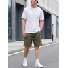 image:imageJMIERR Mens Baggy Vintage Acid Wash Cotton Streetwear Relaxed Sweat Shorts  Loose Fit Drawstring Elastic Waist Deep Side Back Pockets Casual Wear Retro Loungewear Y2K Fashion Summer OutfitsJungle Green