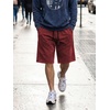 image:imageJMIERR Mens Baggy Vintage Acid Wash Cotton Streetwear Relaxed Sweat Shorts  Loose Fit Drawstring Elastic Waist Deep Side Back Pockets Casual Wear Retro Loungewear Y2K Fashion Summer OutfitsRed Dahlia