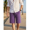 image:imageJMIERR Mens Baggy Vintage Acid Wash Cotton Streetwear Relaxed Sweat Shorts  Loose Fit Drawstring Elastic Waist Deep Side Back Pockets Casual Wear Retro Loungewear Y2K Fashion Summer OutfitsTillandsia Purple