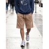 image:imageJMIERR Mens Baggy Vintage Acid Wash Cotton Streetwear Relaxed Sweat Shorts  Loose Fit Drawstring Elastic Waist Deep Side Back Pockets Casual Wear Retro Loungewear Y2K Fashion Summer OutfitsLight French Beige