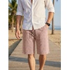 image:imageJMIERR Mens Baggy Vintage Acid Wash Cotton Streetwear Relaxed Sweat Shorts  Loose Fit Drawstring Elastic Waist Deep Side Back Pockets Casual Wear Retro Loungewear Y2K Fashion Summer OutfitsLight French Beige