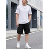 image:imageJMIERR Mens Baggy Vintage Acid Wash Cotton Streetwear Relaxed Sweat Shorts  Loose Fit Drawstring Elastic Waist Deep Side Back Pockets Casual Wear Retro Loungewear Y2K Fashion Summer OutfitsBlack