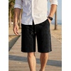 image:imageJMIERR Mens Baggy Vintage Acid Wash Cotton Streetwear Relaxed Sweat Shorts  Loose Fit Drawstring Elastic Waist Deep Side Back Pockets Casual Wear Retro Loungewear Y2K Fashion Summer OutfitsBlack