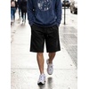 image:imageJMIERR Mens Baggy Vintage Acid Wash Cotton Streetwear Relaxed Sweat Shorts  Loose Fit Drawstring Elastic Waist Deep Side Back Pockets Casual Wear Retro Loungewear Y2K Fashion Summer OutfitsBlack