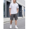 image:imageJMIERR Mens Baggy Vintage Acid Wash Cotton Streetwear Relaxed Sweat Shorts  Loose Fit Drawstring Elastic Waist Deep Side Back Pockets Casual Wear Retro Loungewear Y2K Fashion Summer OutfitsDark Grey