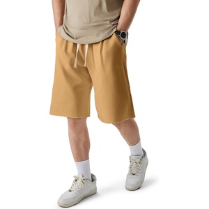 image:imageJMIERR Mens Baggy Shorts Casual Drawstring Knee Length Baggy Sweat Shorts LooseFit Y2K Raw Hem Workout ShortsLight French Beige