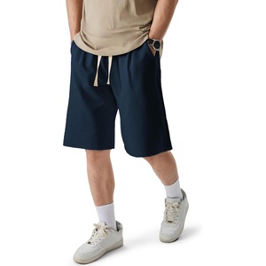 image:imageJMIERR Mens Baggy Shorts Casual Drawstring Knee Length Baggy Sweat Shorts LooseFit Y2K Raw Hem Workout ShortsNavy Blue