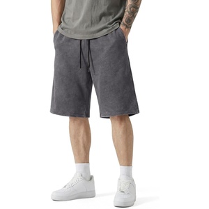 image:imageJMIERR Mens Baggy Vintage Acid Wash Cotton Streetwear Relaxed Sweat Shorts  Loose Fit Drawstring Elastic Waist Deep Side Back Pockets Casual Wear Retro Loungewear Y2K Fashion Summer OutfitsDark Grey
