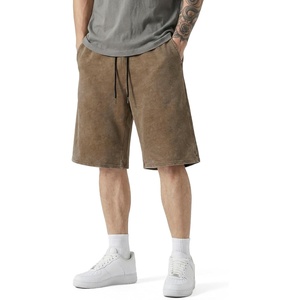 image:imageJMIERR Mens Baggy Vintage Acid Wash Cotton Streetwear Relaxed Sweat Shorts  Loose Fit Drawstring Elastic Waist Deep Side Back Pockets Casual Wear Retro Loungewear Y2K Fashion Summer OutfitsBrown