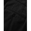 image:imageJMIERR Mens Corduroy Pants Stretch Relaxed Tapered Fit Pleated Trousers  Stretch Corduroy Front Pleats Side Elastic Inserts 4Pocket Design Fall Winter Dress PantsBlack