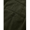 image:imageJMIERR Mens Corduroy Pants Stretch Relaxed Tapered Fit Pleated Trousers  Stretch Corduroy Front Pleats Side Elastic Inserts 4Pocket Design Fall Winter Dress PantsGreen