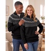 image:imageJMIERR Mens Quarter Zip Pullover Lightweight Mock Neck Knitted Sweater 2026 Fall SweatersBlack