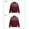 image:imageJMIERR Mens Quarter Zip Pullover Lightweight Mock Neck Knitted Sweater 2026 Fall SweatersBurgundy