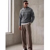 image:imageJMIERR Mens Quarter Zip Pullover Lightweight Mock Neck Knitted Sweater 2026 Fall SweatersGray