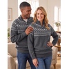 image:imageJMIERR Mens Quarter Zip Pullover Lightweight Mock Neck Knitted Sweater 2026 Fall SweatersGray
