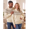 image:imageJMIERR Mens Quarter Zip Pullover Lightweight Mock Neck Knitted Sweater 2026 Fall SweatersWhite