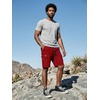 image:imageJMIERR Mens Casual Cotton Twill Cargo Shorts Drawstring Classic Chino Stretch Short with 6 Pockets1red