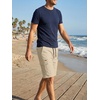 image:imageJMIERR Mens Casual Cotton Twill Cargo Shorts Drawstring Classic Chino Stretch Short with 6 PocketsA Apricot