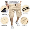 image:imageJMIERR Mens Casual Cotton Twill Cargo Shorts Drawstring Classic Chino Stretch Short with 6 PocketsA Apricot