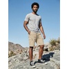 image:imageJMIERR Mens Casual Cotton Twill Cargo Shorts Drawstring Classic Chino Stretch Short with 6 PocketsA Apricot