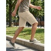 image:imageJMIERR Mens Casual Cotton Twill Cargo Shorts Drawstring Classic Chino Stretch Short with 6 PocketsA Apricot