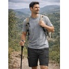image:imageJMIERR Mens Casual Cotton Twill Cargo Shorts Drawstring Classic Chino Stretch Short with 6 PocketsA Black