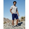 image:imageJMIERR Mens Casual Cotton Twill Cargo Shorts Drawstring Classic Chino Stretch Short with 6 PocketsA Blue