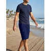 image:imageJMIERR Mens Casual Cotton Twill Cargo Shorts Drawstring Classic Chino Stretch Short with 6 PocketsA Blue