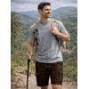 image:imageJMIERR Mens Casual Cotton Twill Cargo Shorts Drawstring Classic Chino Stretch Short with 6 PocketsA Brown
