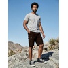 image:imageJMIERR Mens Casual Cotton Twill Cargo Shorts Drawstring Classic Chino Stretch Short with 6 PocketsA Brown