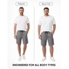 image:imageJMIERR Mens Casual Cotton Twill Cargo Shorts Drawstring Classic Chino Stretch Short with 6 PocketsA Gray
