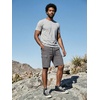 image:imageJMIERR Mens Casual Cotton Twill Cargo Shorts Drawstring Classic Chino Stretch Short with 6 PocketsA Gray