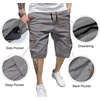 image:imageJMIERR Mens Casual Cotton Twill Cargo Shorts Drawstring Classic Chino Stretch Short with 6 PocketsA Gray