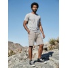 image:imageJMIERR Mens Casual Cotton Twill Cargo Shorts Drawstring Classic Chino Stretch Short with 6 PocketsA Sliver Gray