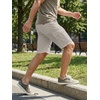 image:imageJMIERR Mens Casual Cotton Twill Cargo Shorts Drawstring Classic Chino Stretch Short with 6 PocketsA Sliver Gray