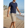 image:imageJMIERR Mens Casual Cotton Twill Cargo Shorts Drawstring Classic Chino Stretch Short with 6 PocketsB Brown