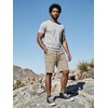 image:imageJMIERR Mens Casual Cotton Twill Cargo Shorts Drawstring Classic Chino Stretch Short with 6 PocketsB Brown