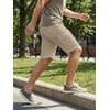 image:imageJMIERR Mens Casual Cotton Twill Cargo Shorts Drawstring Classic Chino Stretch Short with 6 PocketsB Brown