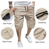 image:imageJMIERR Mens Casual Cotton Twill Cargo Shorts Drawstring Classic Chino Stretch Short with 6 PocketsB Brown
